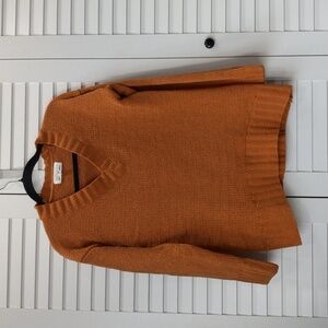Oak + Meadow Knit Sweater in Orange Size S